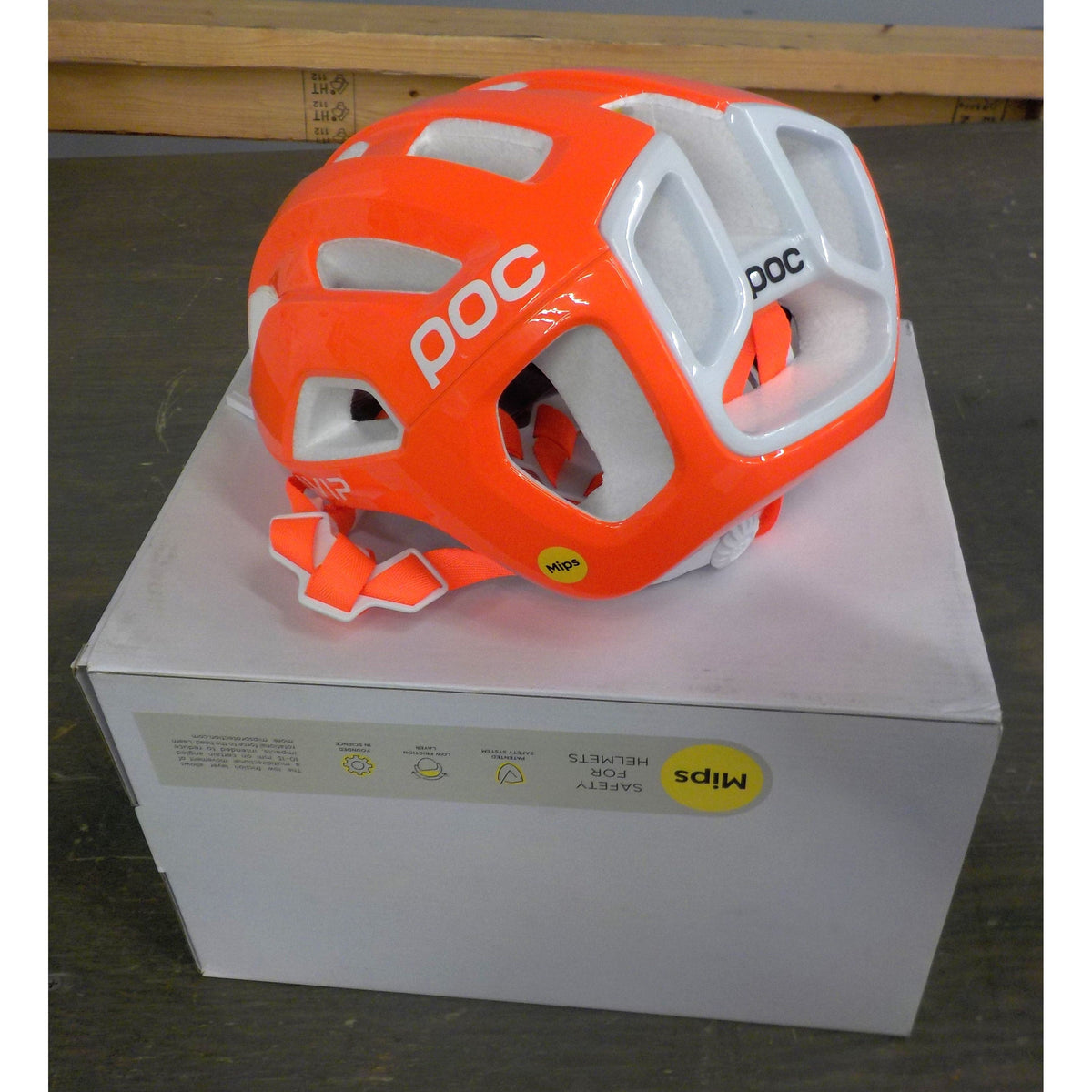 POC Sports Ventral Air Mips (cpsc) Helmet - Fluorescent Orange AVIP - Small - Used - Acceptable