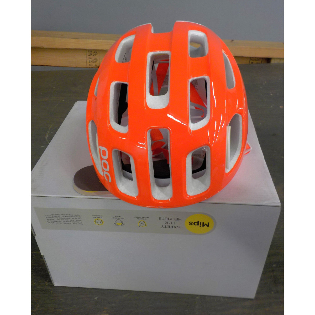 POC Sports Ventral Air Mips (cpsc) Helmet - Fluorescent Orange AVIP - Small - Used - Acceptable