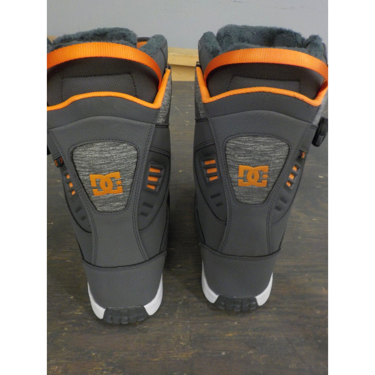DC Men&#39;s Judge Snowboard Boots - Grey/Grey/Orange - 10 - Used - Acceptable