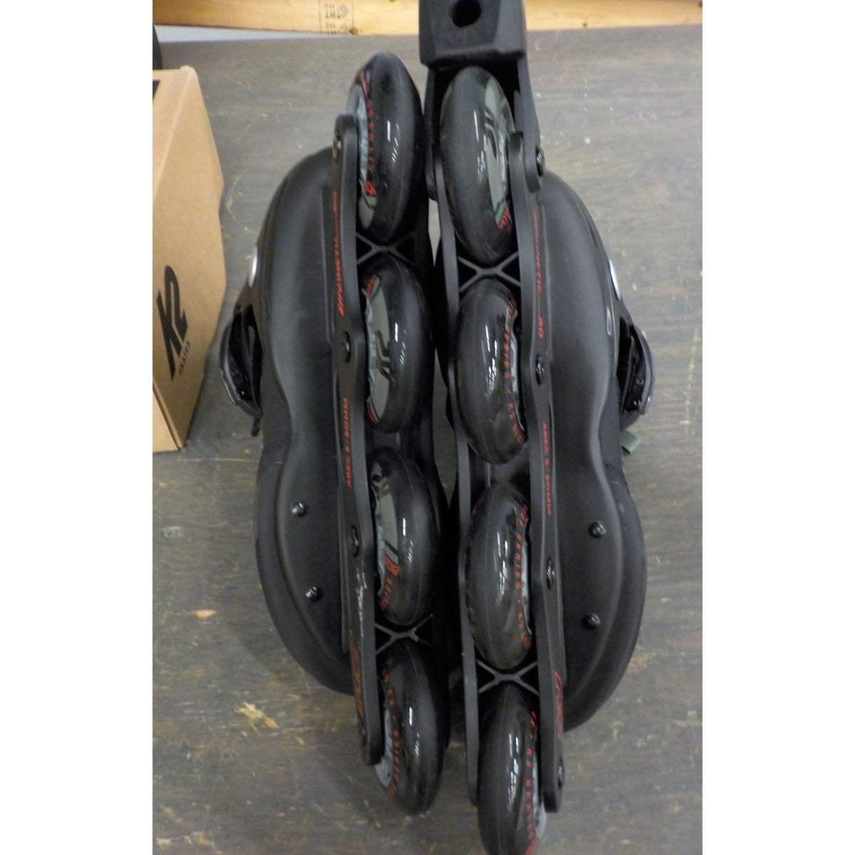 K2 Men&#39;s Kinetic 80 Inline Skates - Black/Gray - 9 - Used - Acceptable