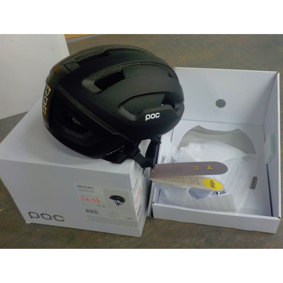 POC Sports Omne Air Mips Helmet - Uranium Black Matt - Med - Used - Acceptable