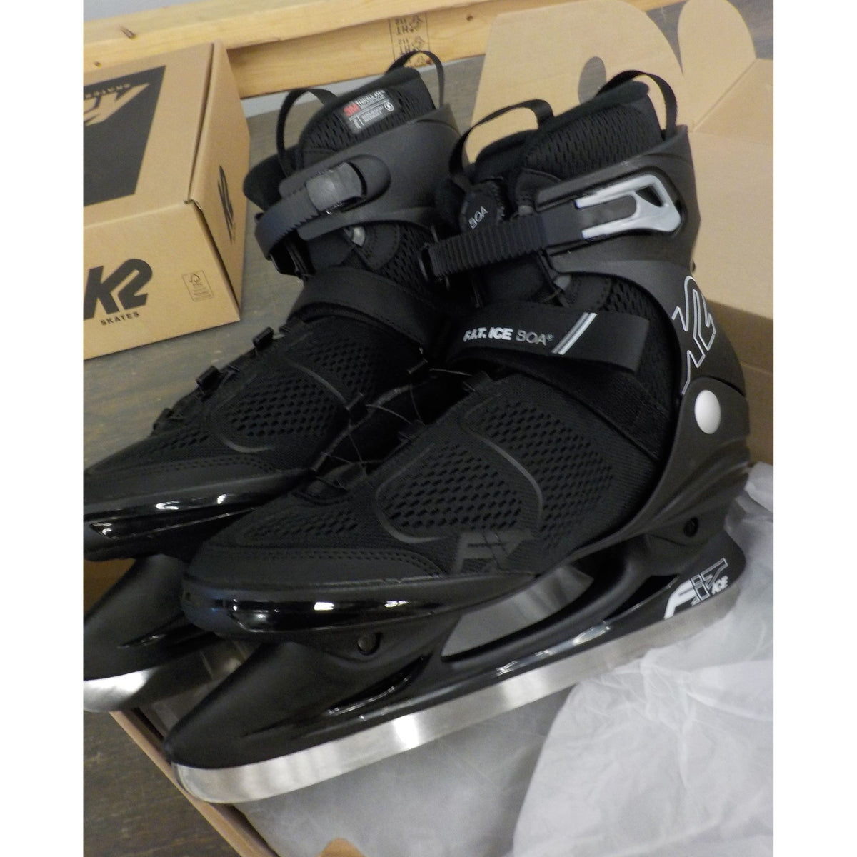 K2 Men&#39;s F.I.T. Ice Boa Skates - Gray - 13 - Used - Acceptable