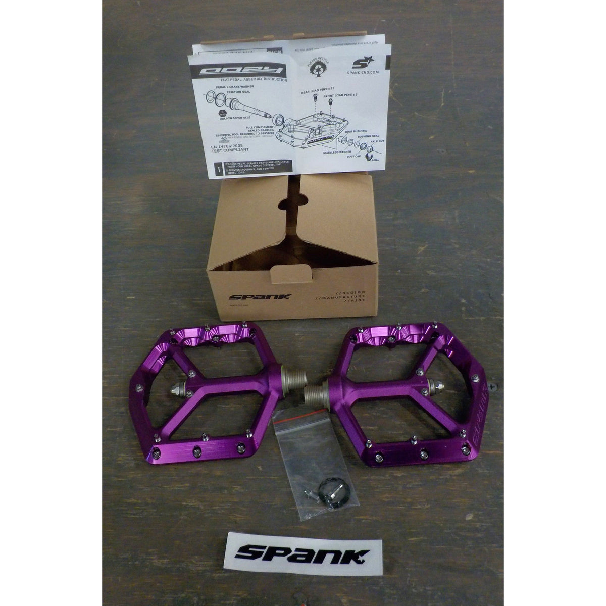 Spank Oozy Reboot Pedals - Purple - Used - Acceptable