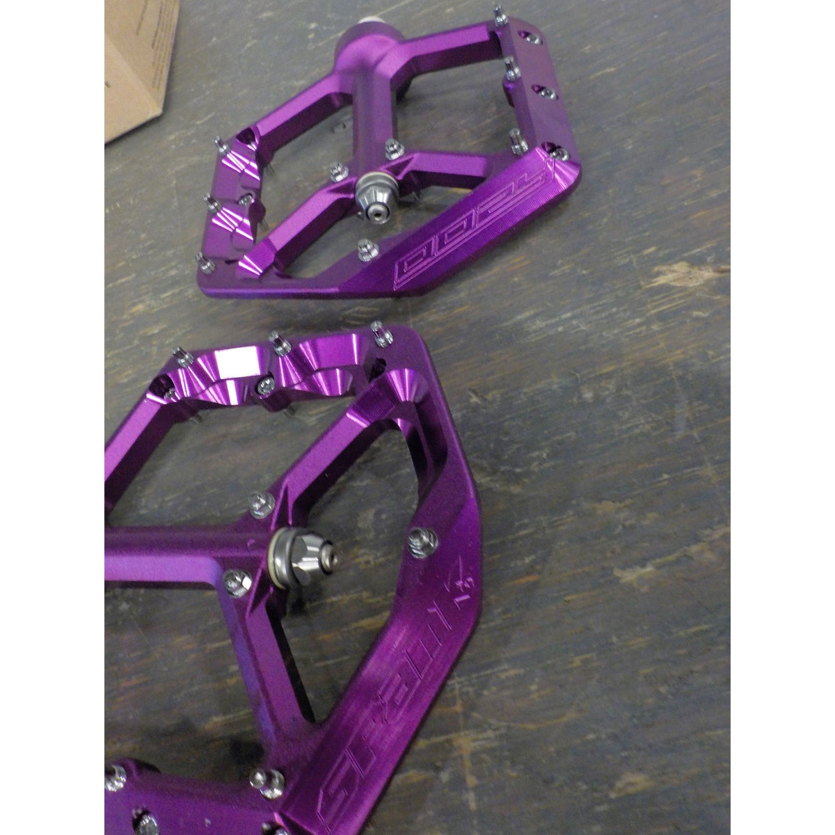 Spank Oozy Reboot Pedals - Purple - Used - Acceptable