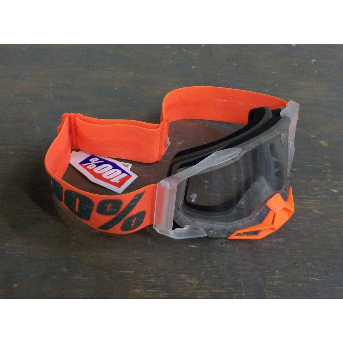 100 racecraft goggles 100% Racecraft 2 Moto/MTB Goggle - Schrute; Clear - Used - Acceptable