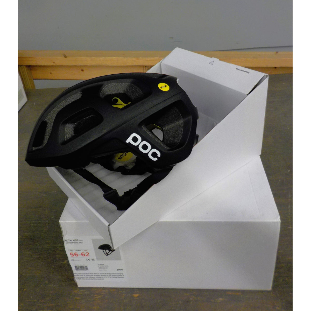 POC Sports Octal Mips (cpsc) Helmet - Uranium Black Matt - Lg - Used - Acceptable