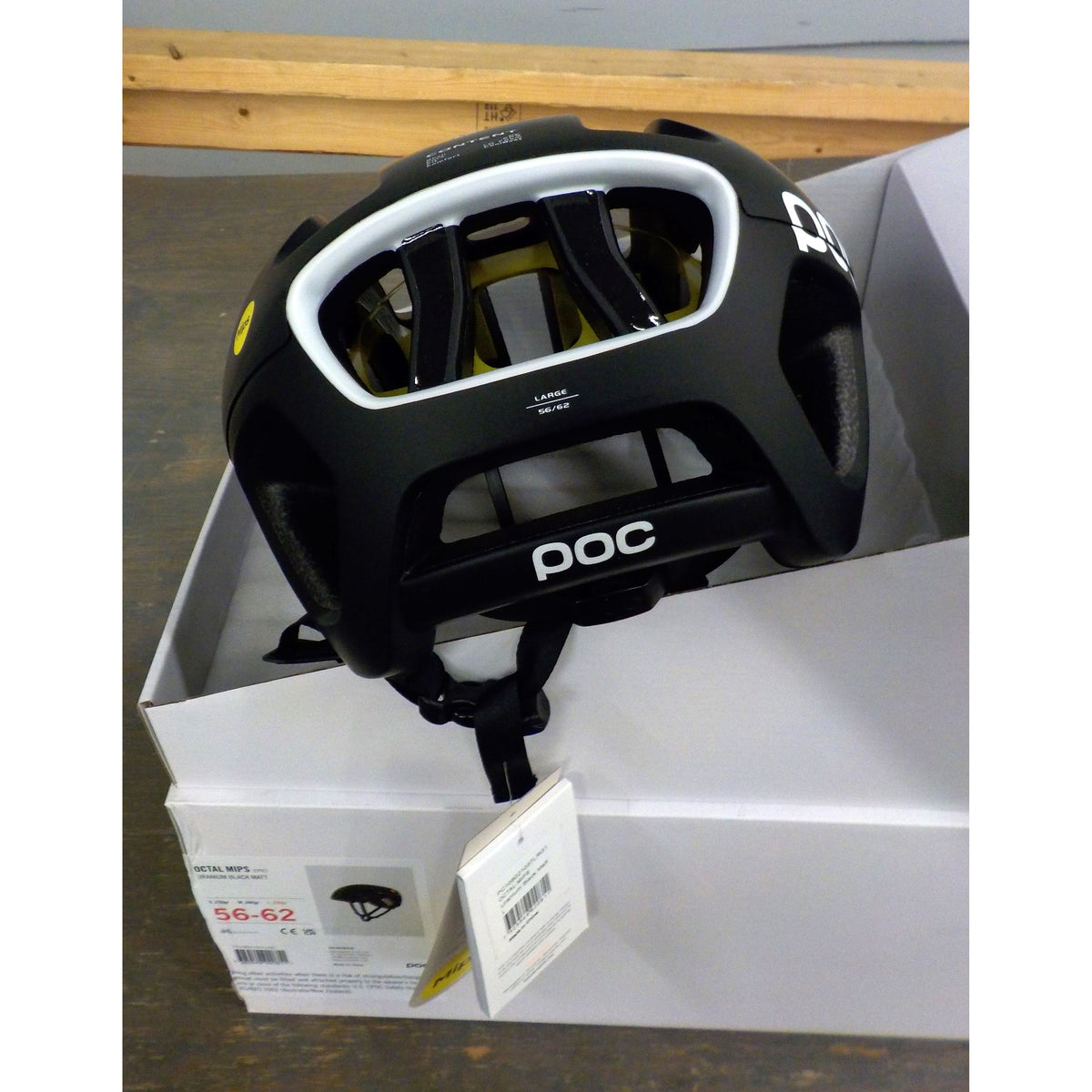 POC Sports Octal Mips (cpsc) Helmet - Uranium Black Matt - Lg - Used - Acceptable