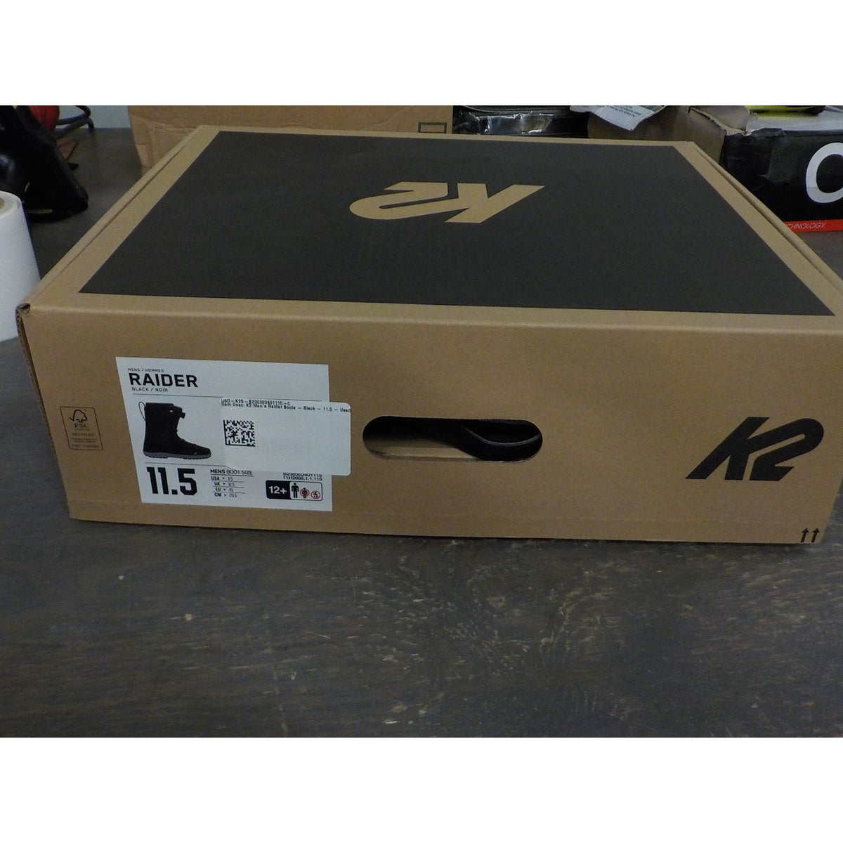 K2 Men's Raider Boots - Black - 11.5 - Used - Acceptable