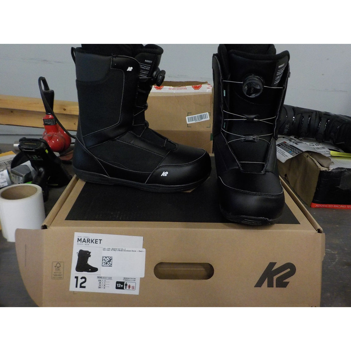 K2 Men's Market Snowboard Boots - Black - 12 - Used - Acceptable