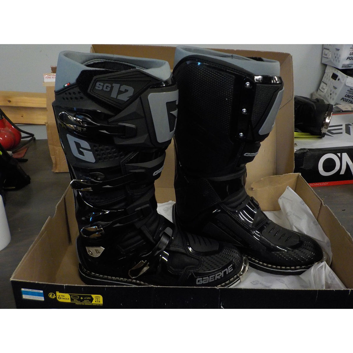 Gaerne SG12 Boots - Black - 12 - Used - Acceptable