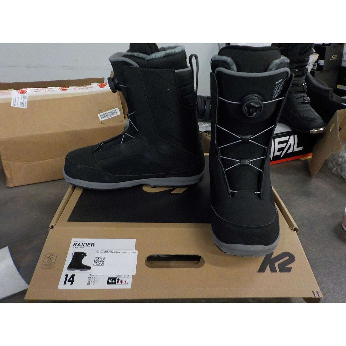 K2 Men's Raider Boots - Black - 14 - Used - Acceptable