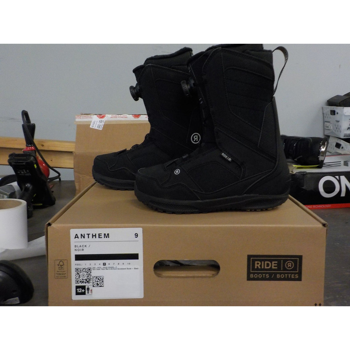 Ride Men's Anthem Snowboard Boots - Black - 9 - Used - Acceptable