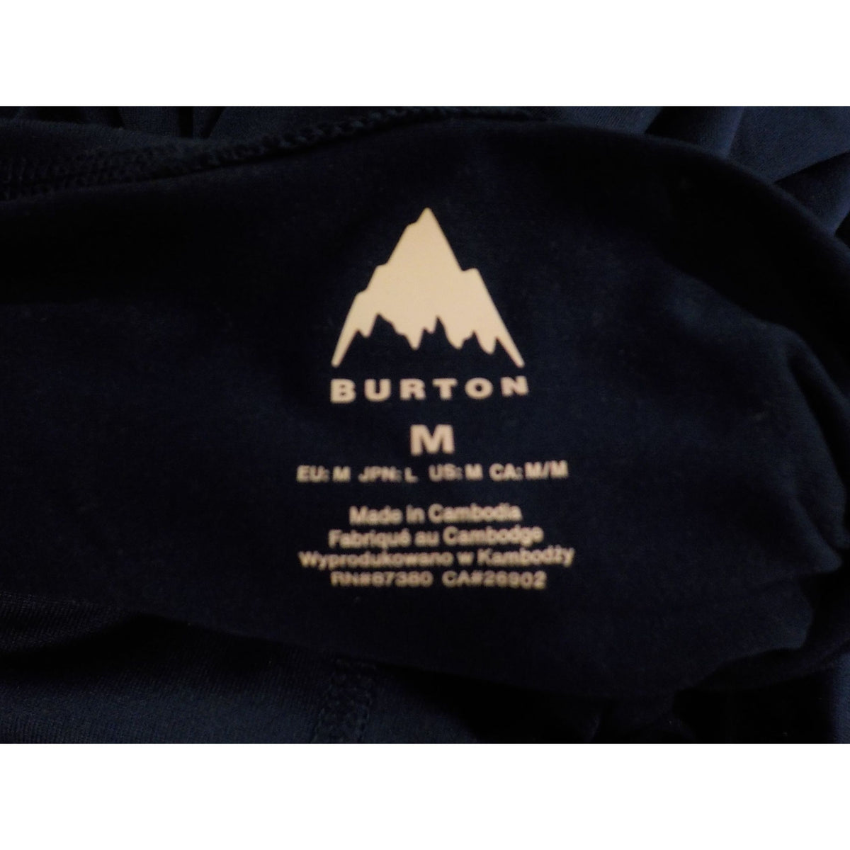 Burton Men's Midweight Base Long Neck Shirt - Nightfall - Medium - Used - Acceptable