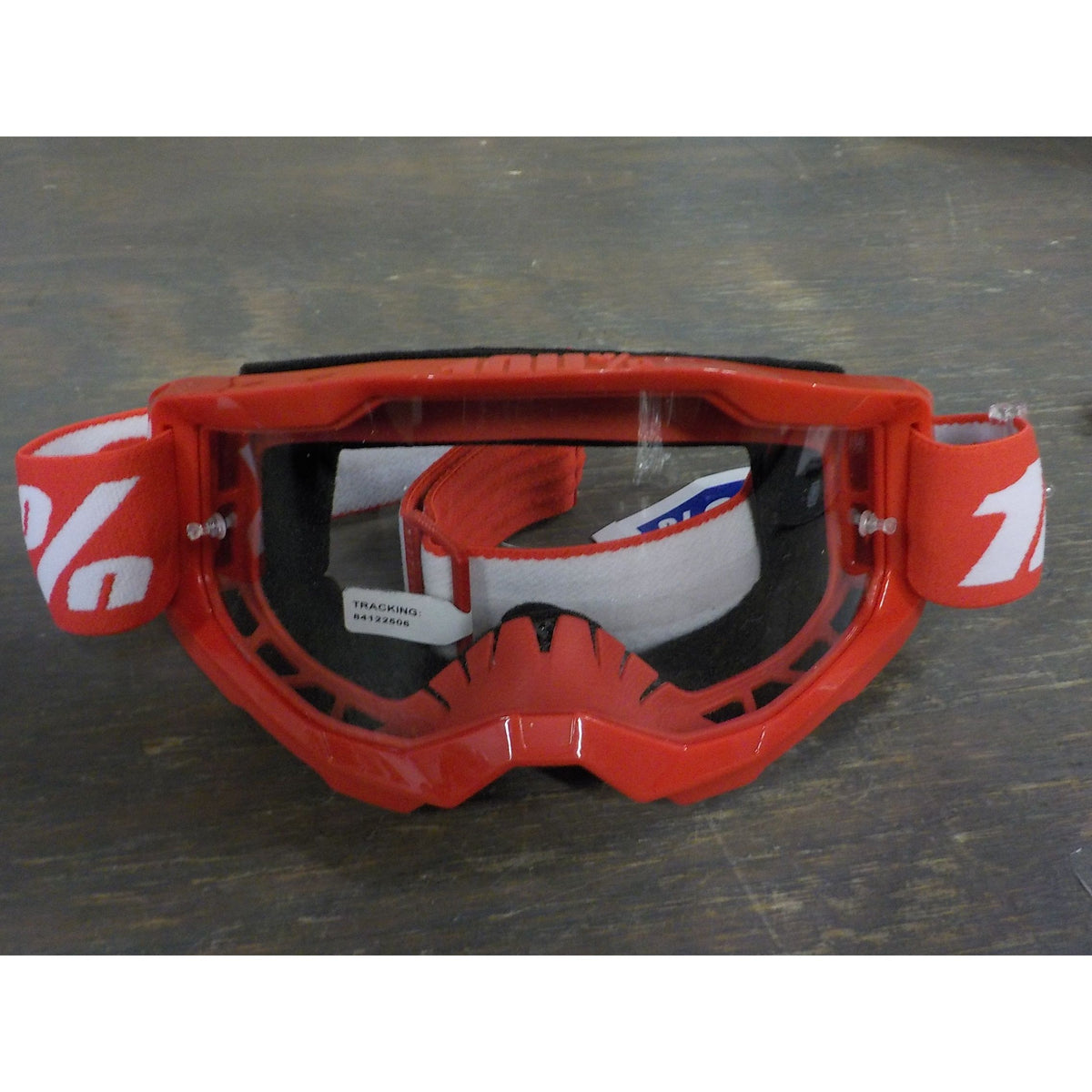 100% Strata 2 Moto/MTB Goggle - Red; Clear - Used - Acceptable