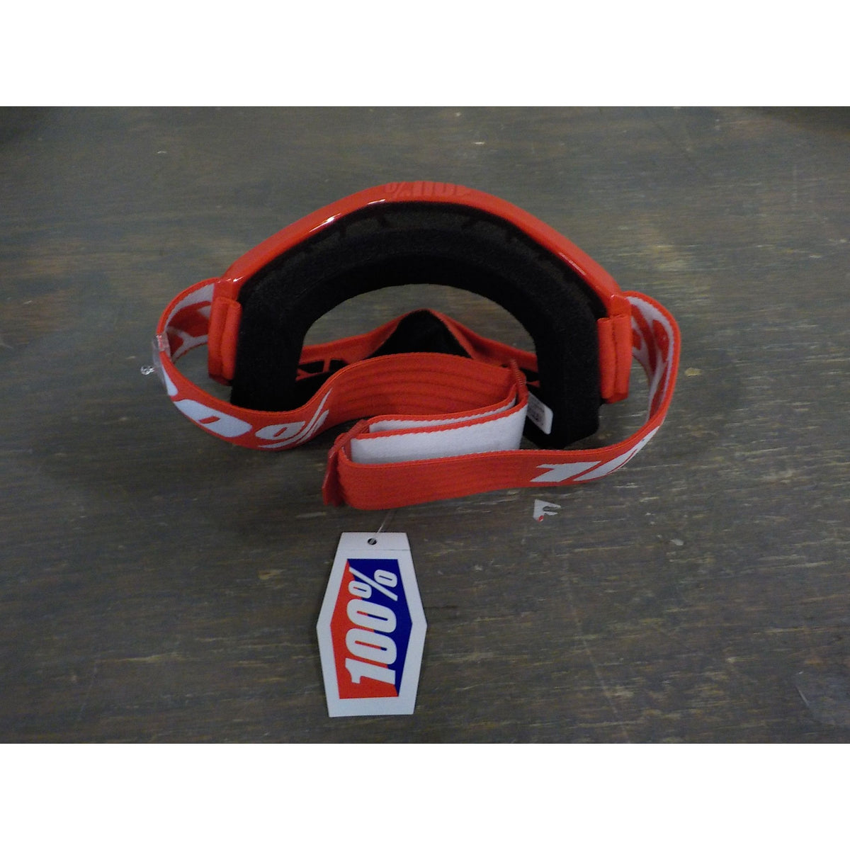 100% Strata 2 Moto/MTB Goggle - Red; Clear - Used - Acceptable