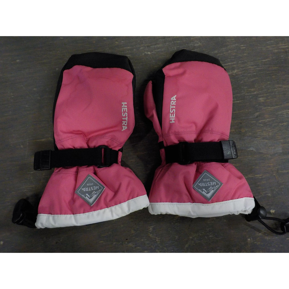 Hestra Kids' Gauntlet CZone Mitt - Fuchsia/Ivory - 4 - Used - Acceptable