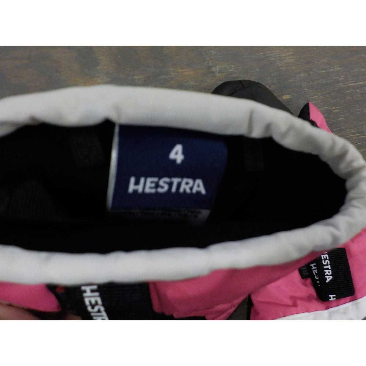 Hestra Kids' Gauntlet CZone Mitt - Fuchsia/Ivory - 4 - Used - Acceptable
