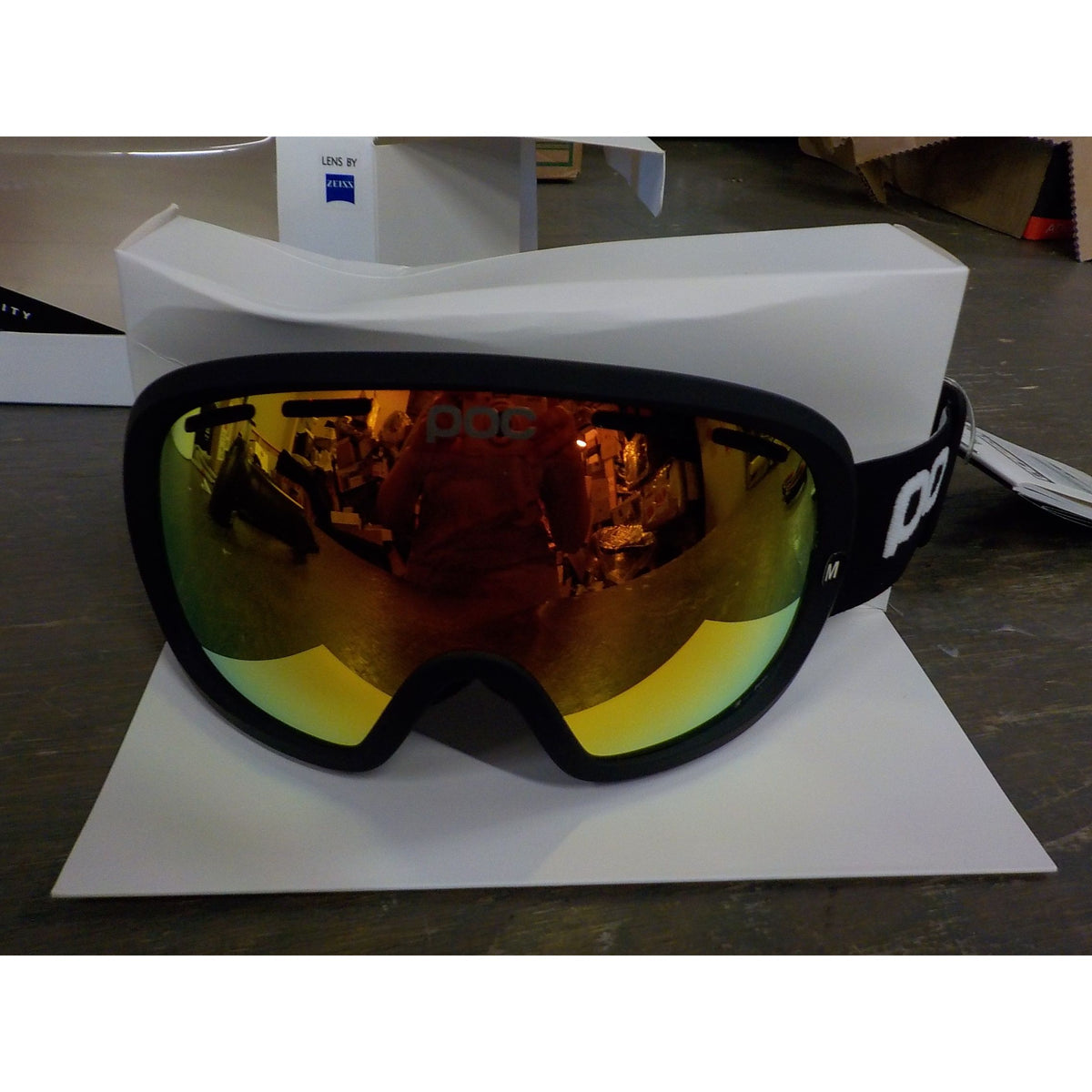 POC Sports Fovea Mid Goggles - Uranium Black; Partly Sunny Orange - Used - Acceptable