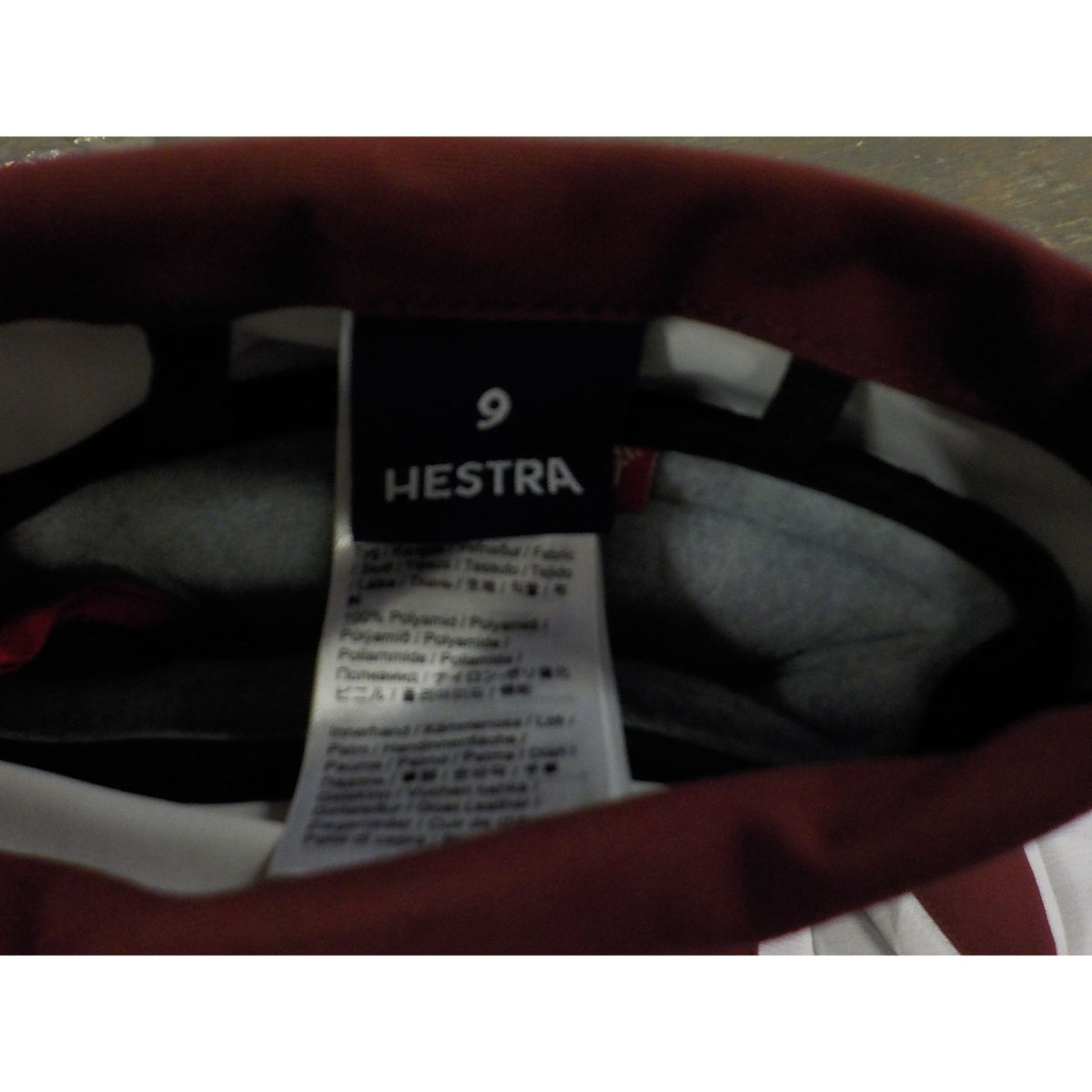 Hestra Women's Heli Ski Mitt - Bordeaux/Off White - 9 - Used - Acceptable