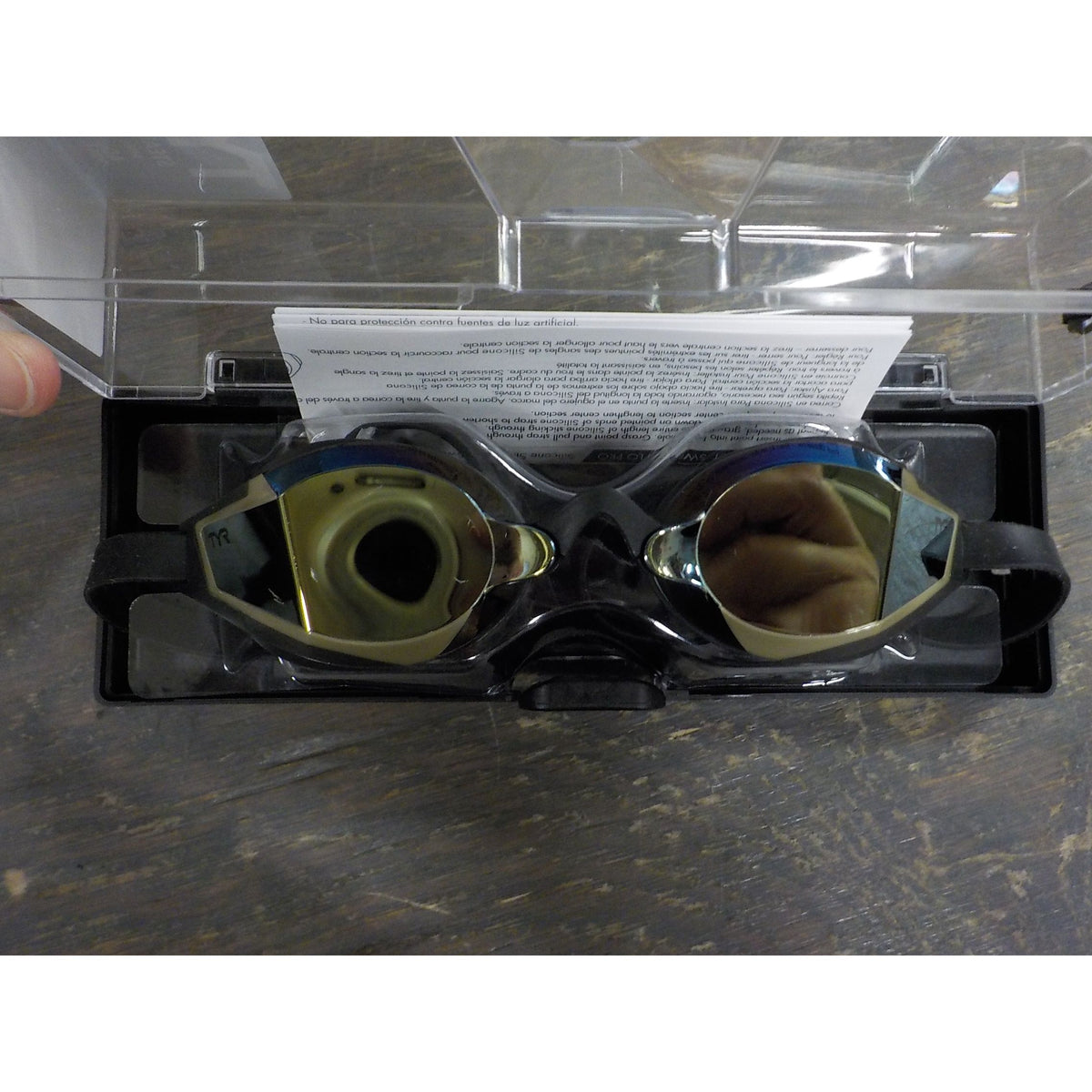 TYR Stealth-X Mirrored Performance Goggles - Gold/Black - Used - Acceptable