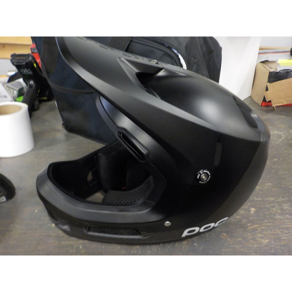 POC Sports Coron Air Carbon MIPS Helmet - Carbon Black - Small - Used - Acceptable