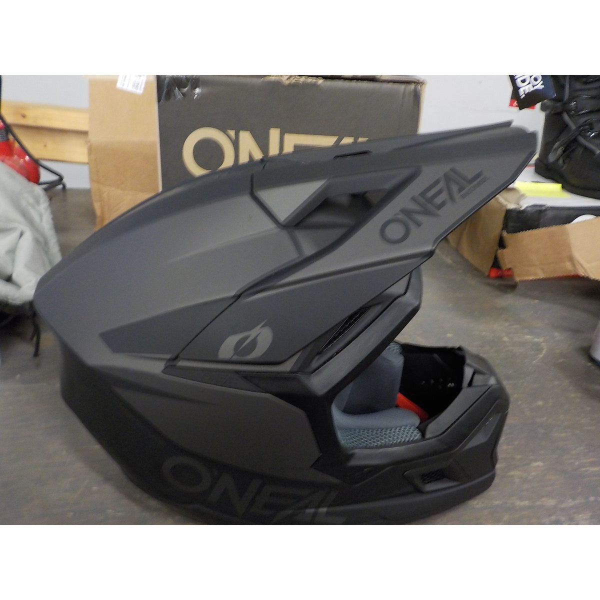 O'Neal 3 SRS Solid Helmet - Black/Gray - Medium - Used - Acceptable