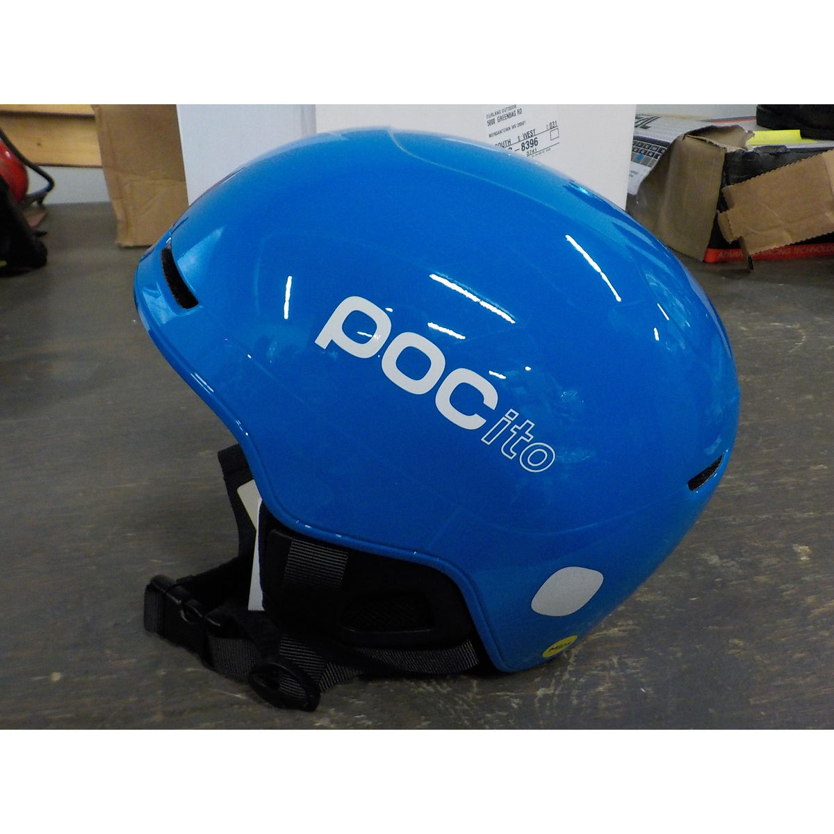 POC Sports Youth POCito Obex MIPS Helmet - Fluorescent Blue - X-Small/Small - Used - Acceptable