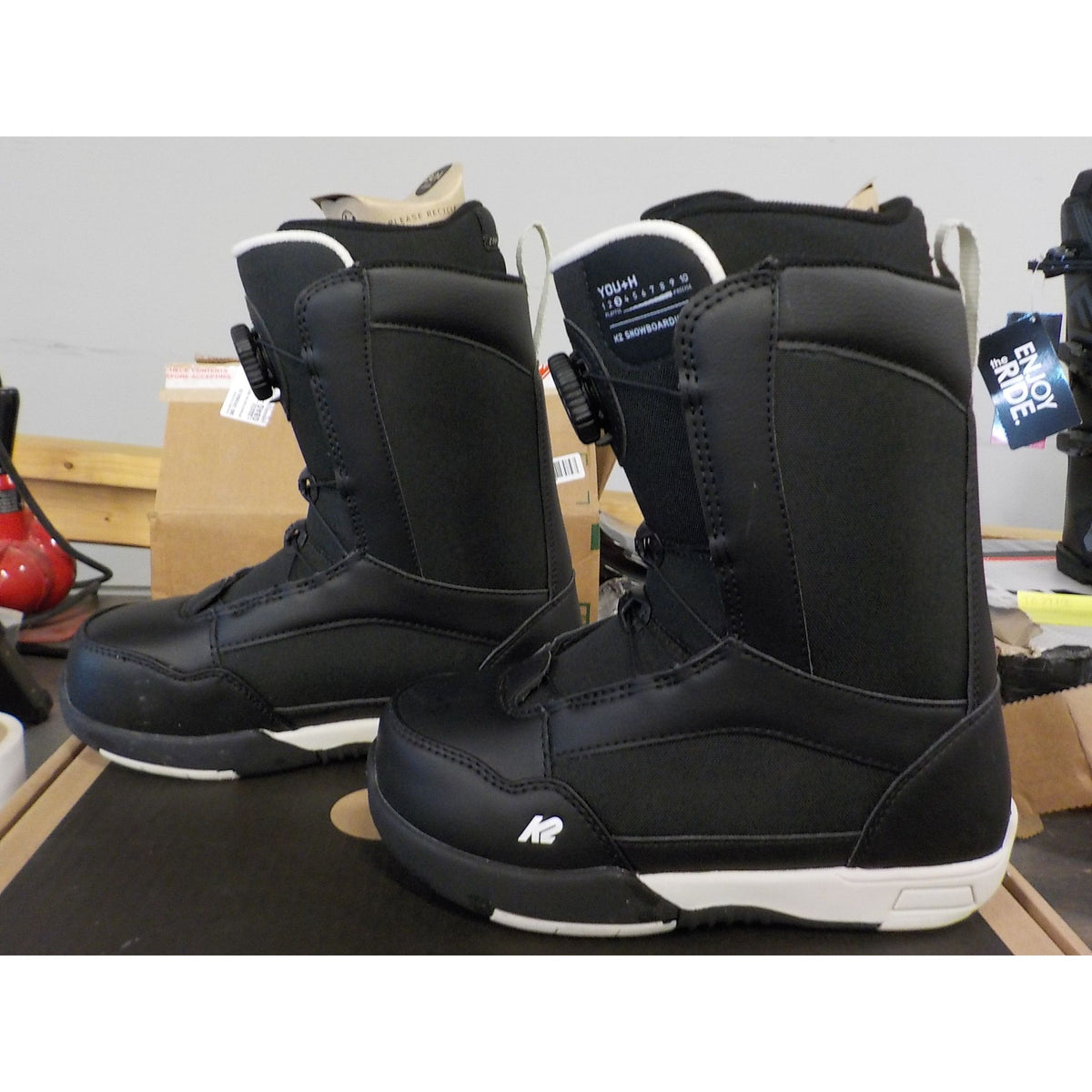 K2 Youth YOU+H Snowboard Boots - Black - 4 - Used - Acceptable