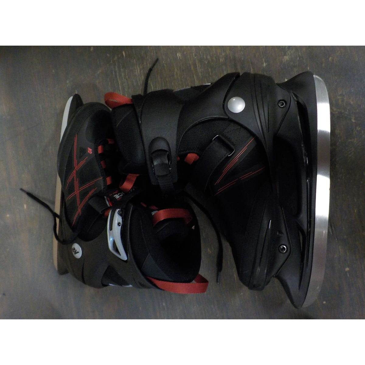 K2 Men's F.I.T. Ice Skate - Black Red - 8.5 - Used - Acceptable