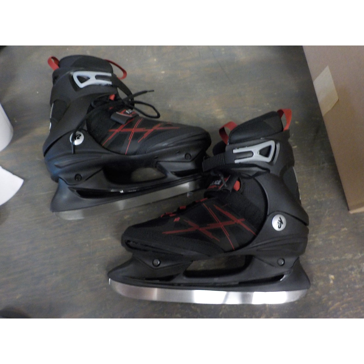 K2 Men's F.I.T. Ice Skate - Black Red - 8.5 - Used - Acceptable