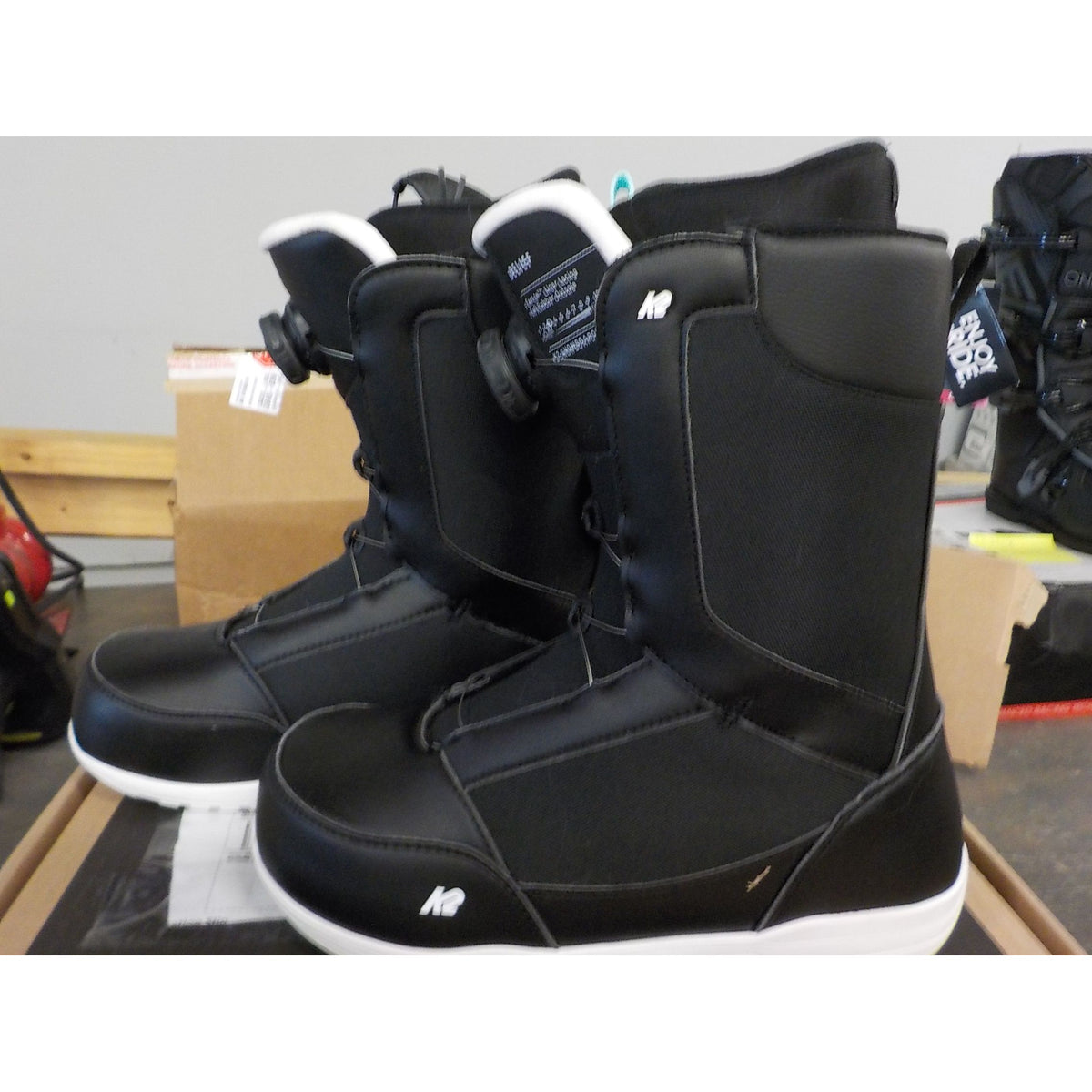 K2 Women's Belief Snowboard Boots - Black - 8 - Used - Acceptable