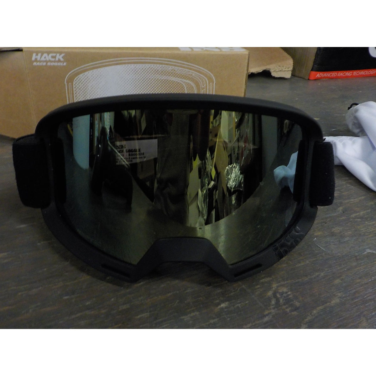 iXS Goggle Hack Mirror Lens - Black/Gold - Standard - Used - Acceptable