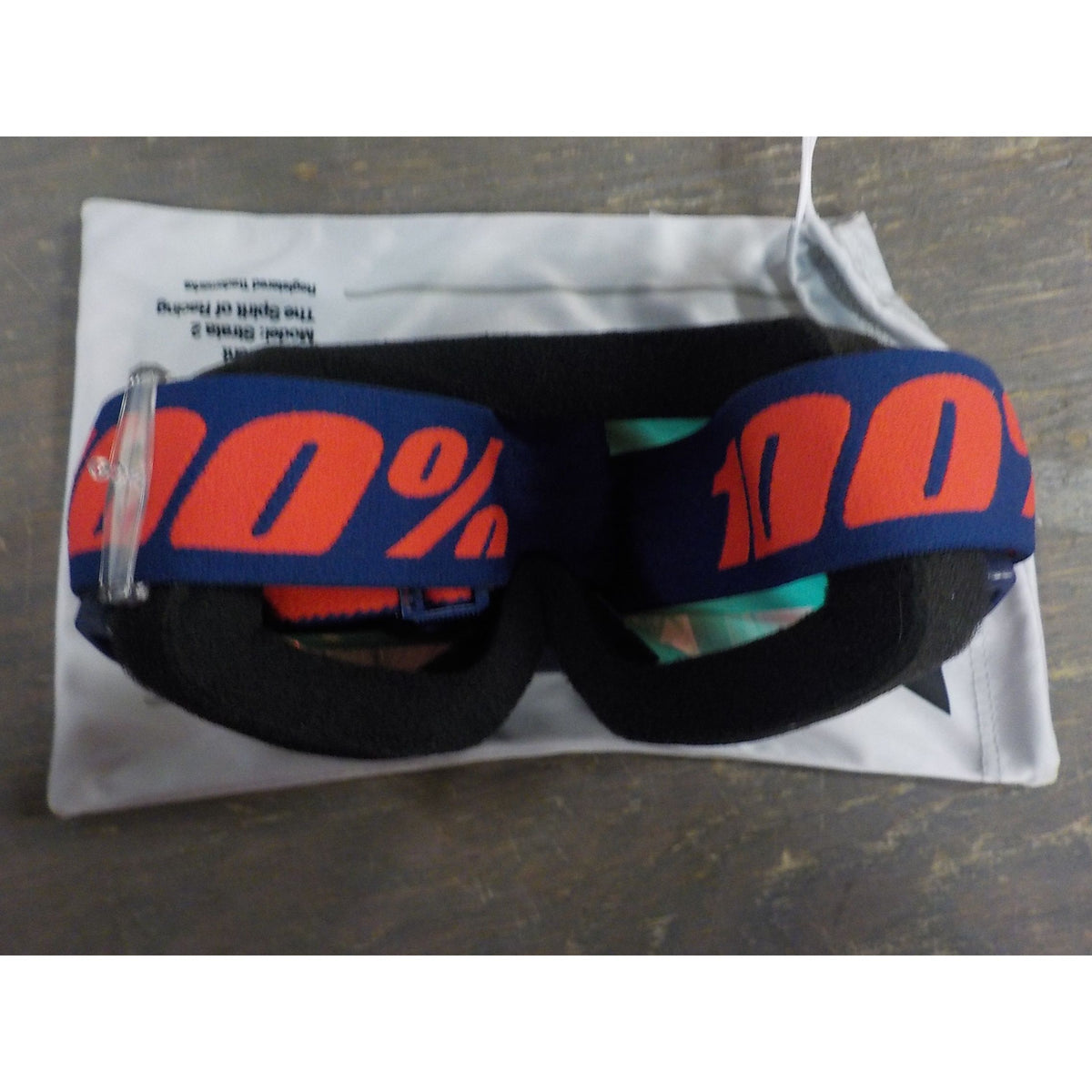 100% Strata 2 Moto/MTB Goggle - Navy; Mirror Red - Used - Acceptable
