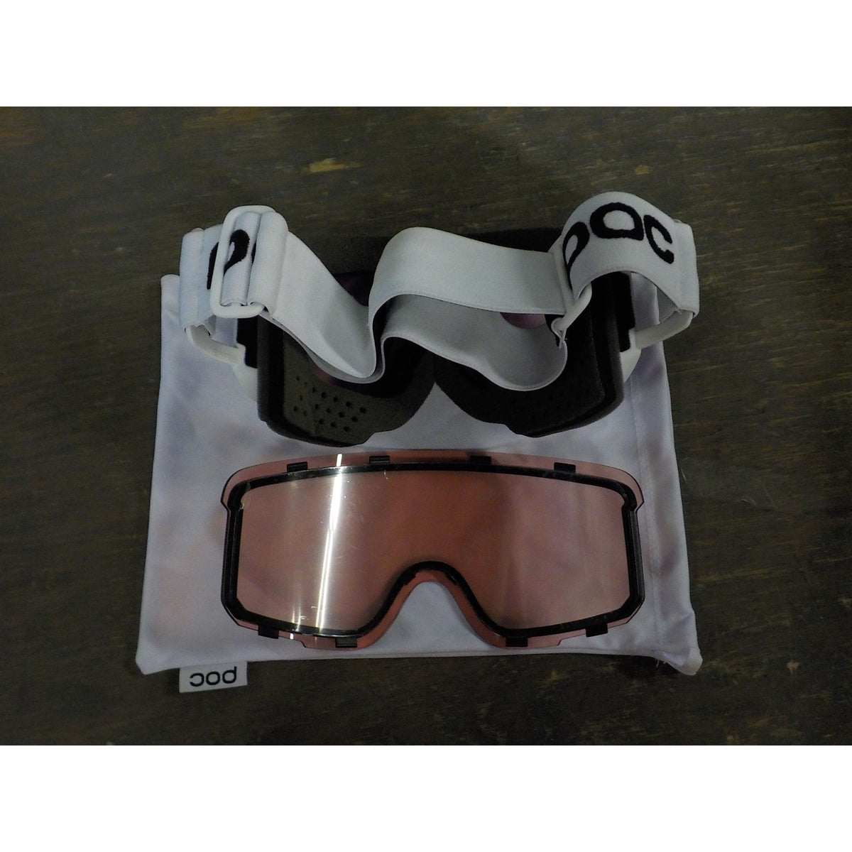 POC Sports Nexal Goggles - Hydrogen White; Partly Sunny Blue - Used - Acceptable