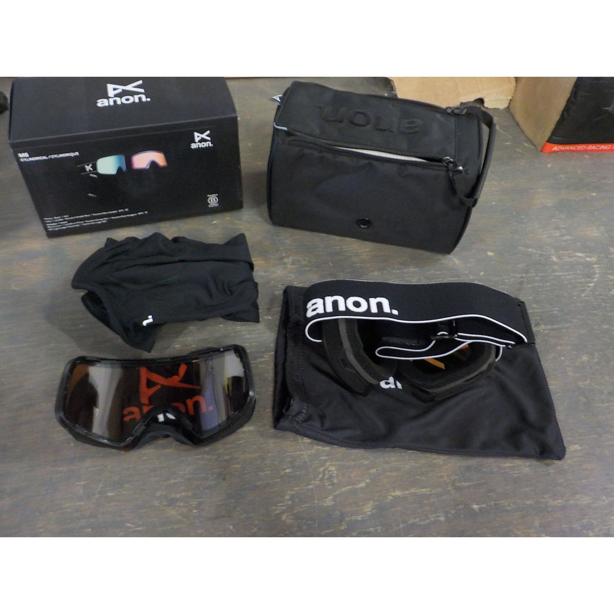 Anon M6 Goggles - Black; Perceive Variable Blue + Perceive Cloudy Pink - Used - Acceptable