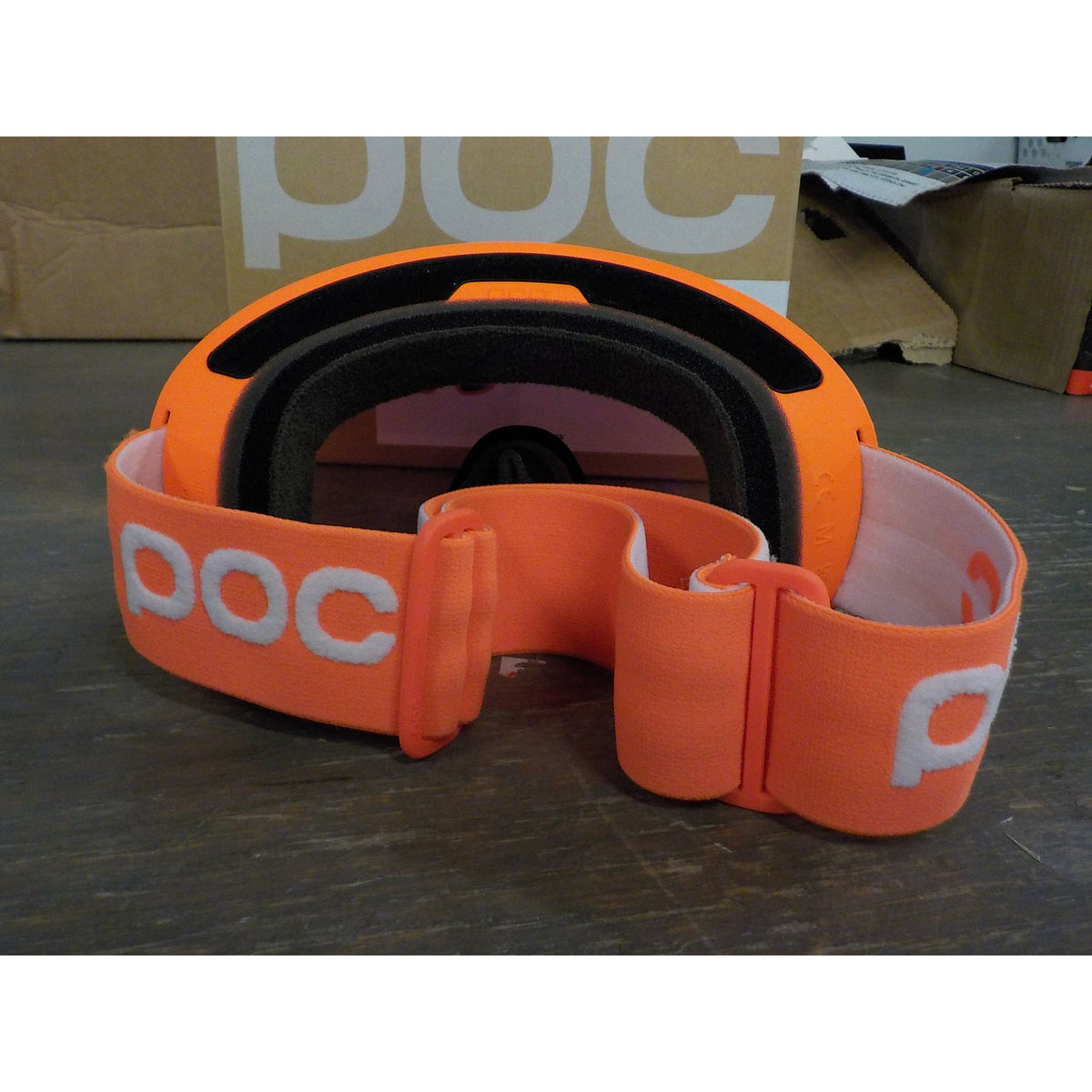 POC Sports Fovea Mid Goggles - Zink Orange; Partly Sunny Blue - Used - Acceptable