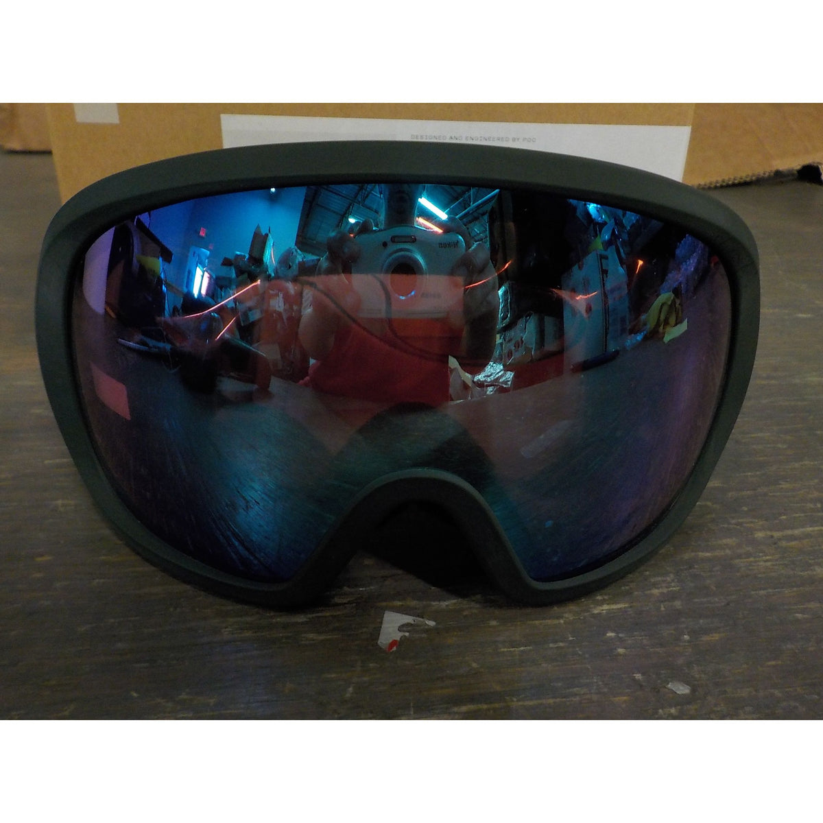 POC Sports Fovea Mid Goggles - Pargasite Green; Partly Sunny Blue - Used - Acceptable