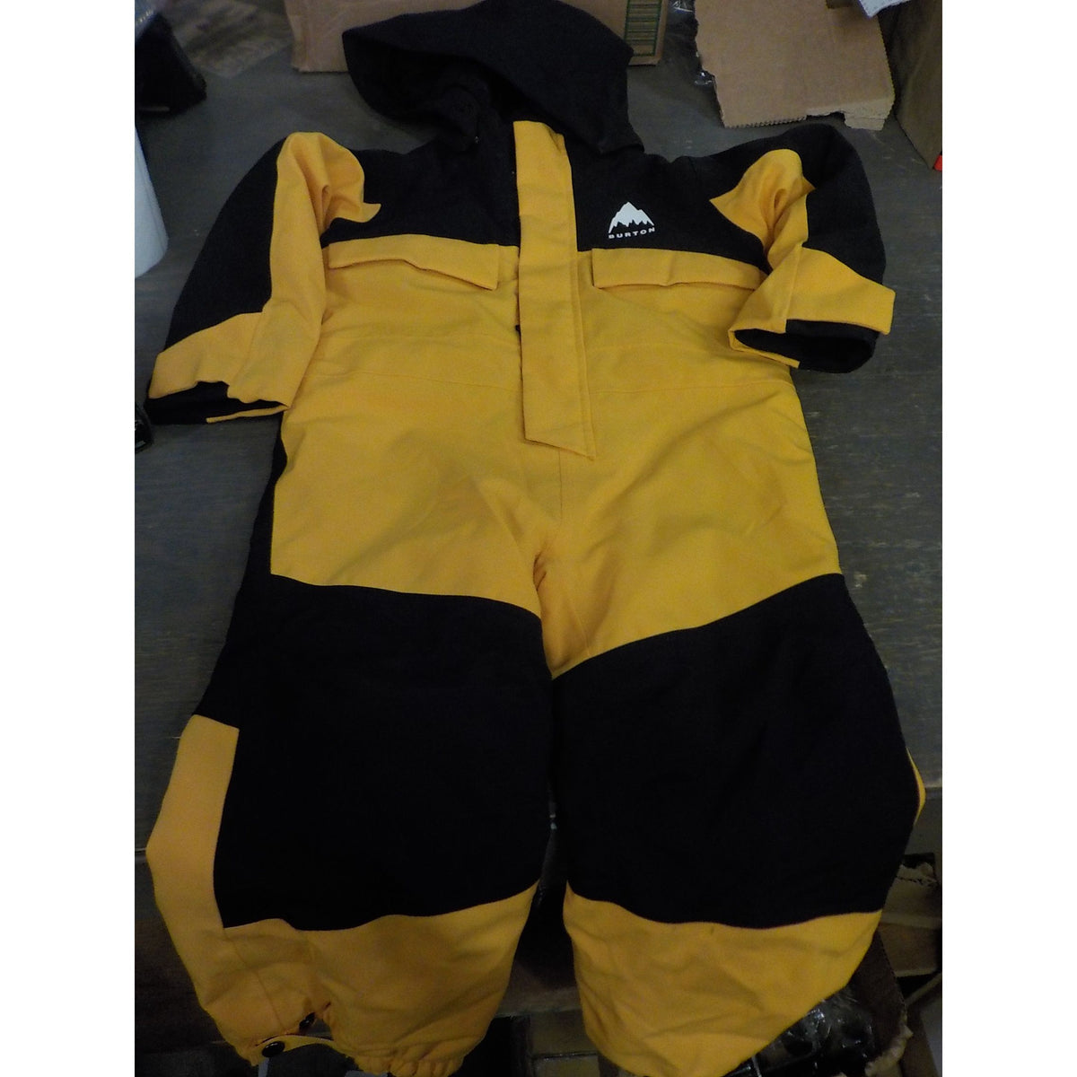Burton Toddlers' 2L One Piece Snowsuit - True Black/Goldenrod - 4T - Used - Acceptable