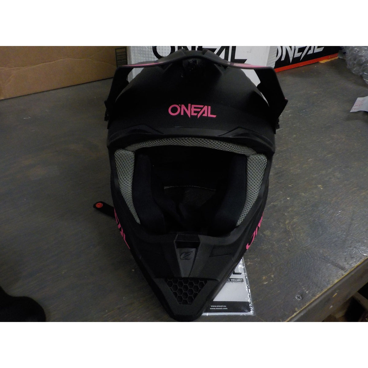 O'Neal 1 SRS Solid Helmet - Black/Pink - Medium - Used - Acceptable