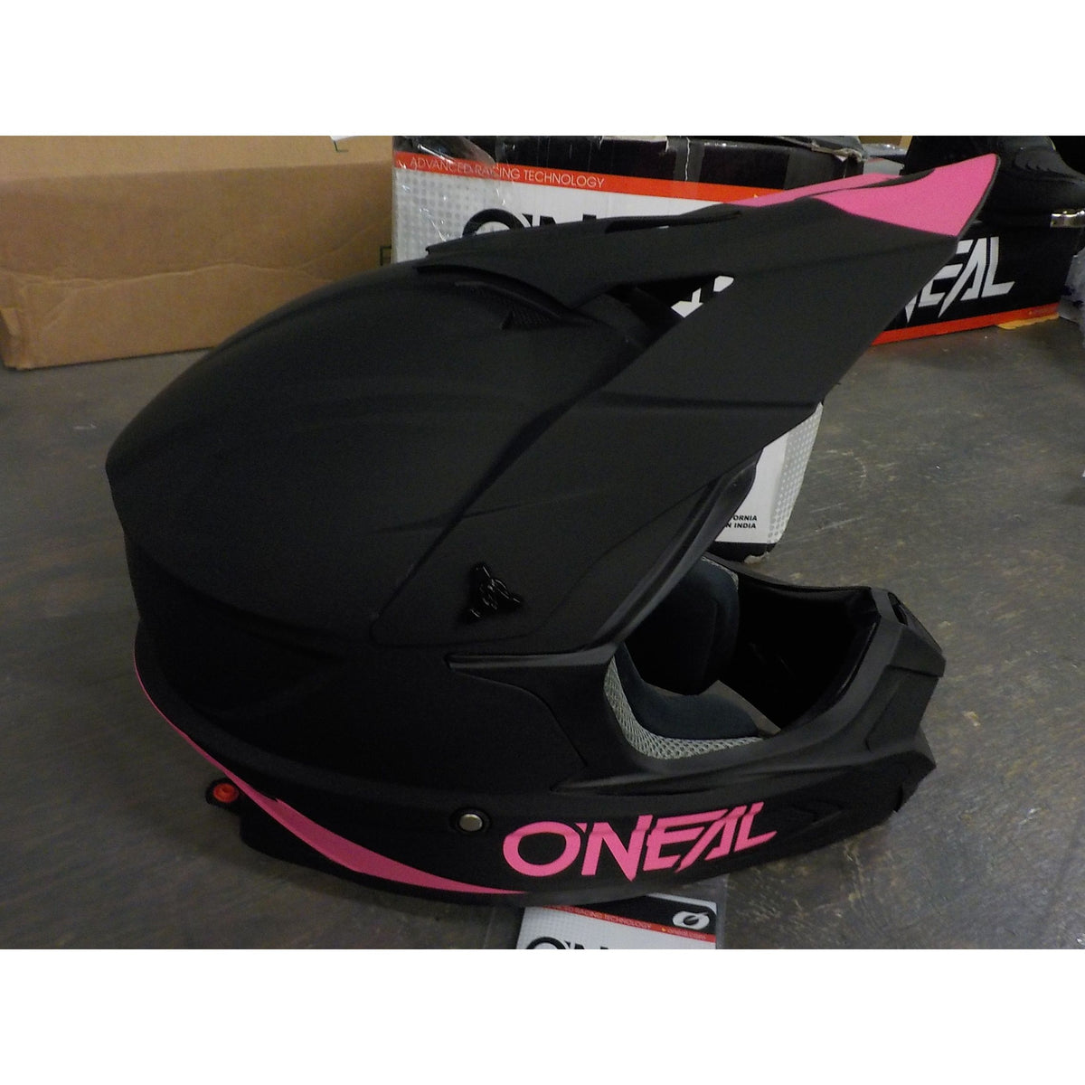 O'Neal 1 SRS Solid Helmet - Black/Pink - Medium - Used - Acceptable