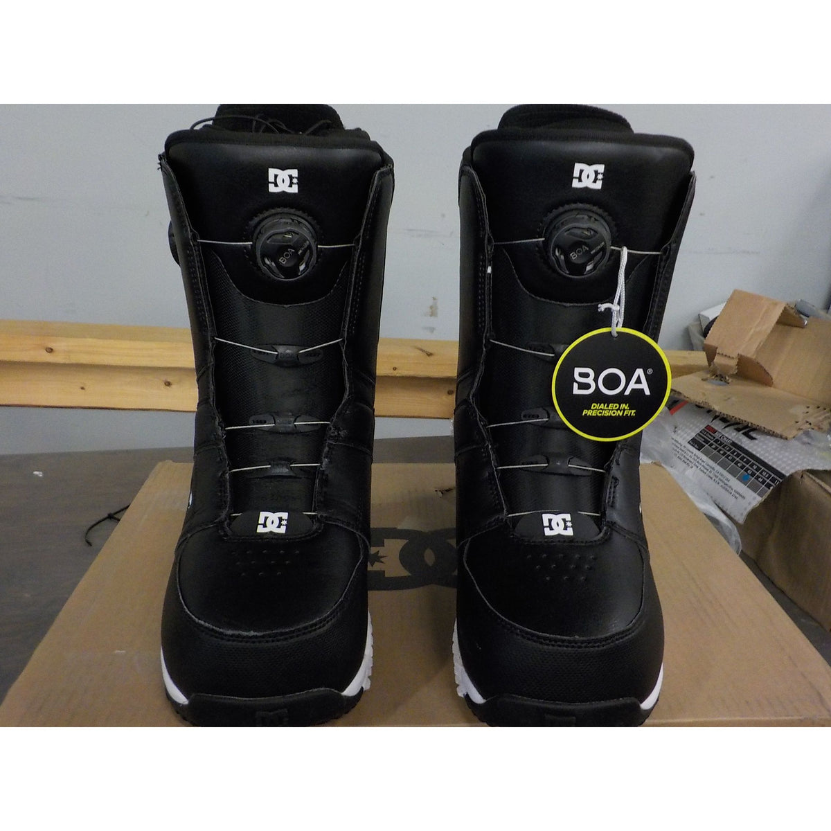 DC Men's Control Snowboard Boots - Black/Black/White - 12 - Used - Acceptable