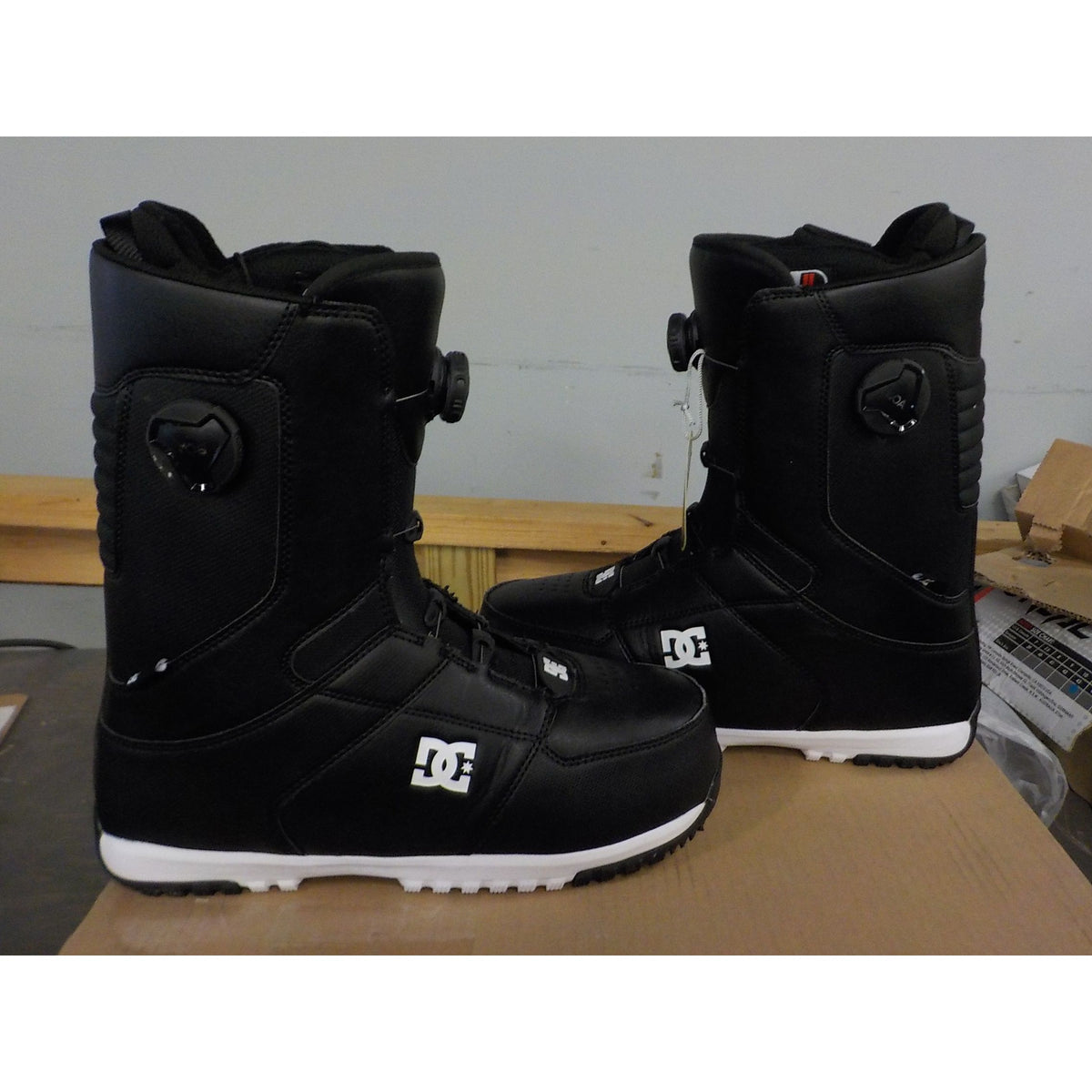 DC Men's Control Snowboard Boots - Black/Black/White - 12 - Used - Acceptable