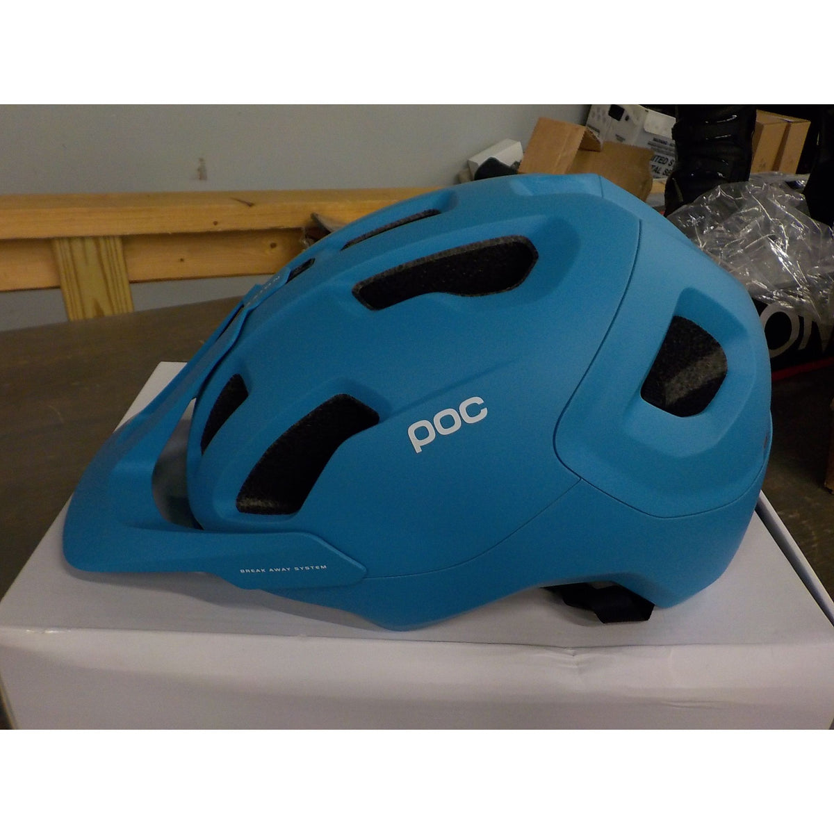 POC Sports Axion SPIN Bike Helmet - Basalt Blue Matt - X-Large/XX-Large - Used - Acceptable
