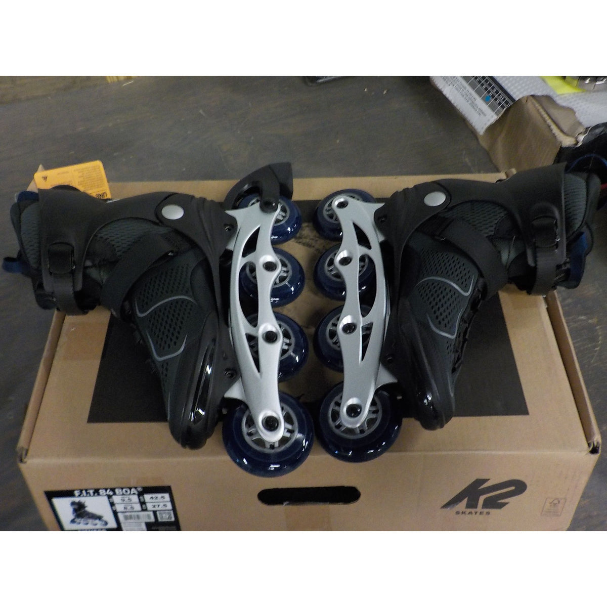 K2 F.I.T. 84 BOA Men's Inline Skates - Gray Blue - 9.5 - Used - Acceptable