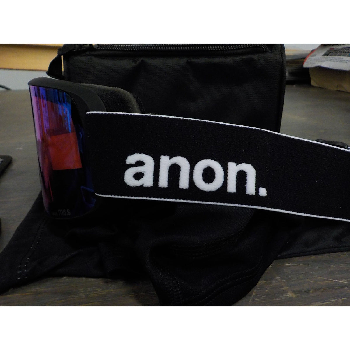 Anon M6S Goggles - Black; Perceive Variable Blue + Perceive Cloudy Pink - Used - Acceptable