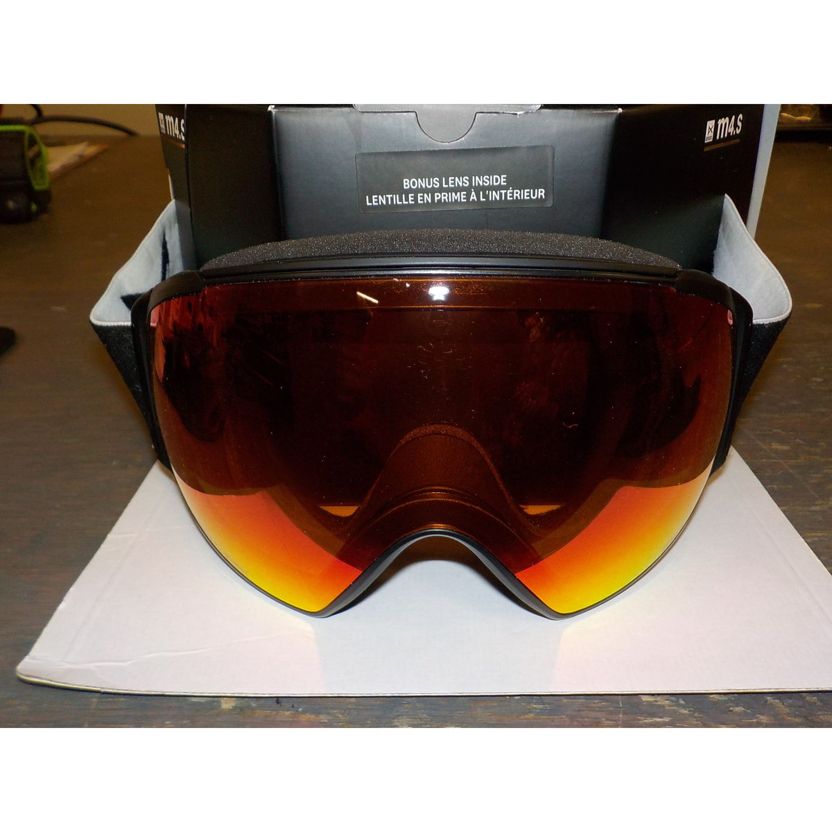 Anon M4S Toric Goggles + Bonus Lens + MFI - Black; Perceive Sunny Red + Perceive Cloudy Burst - Used - Acceptable
