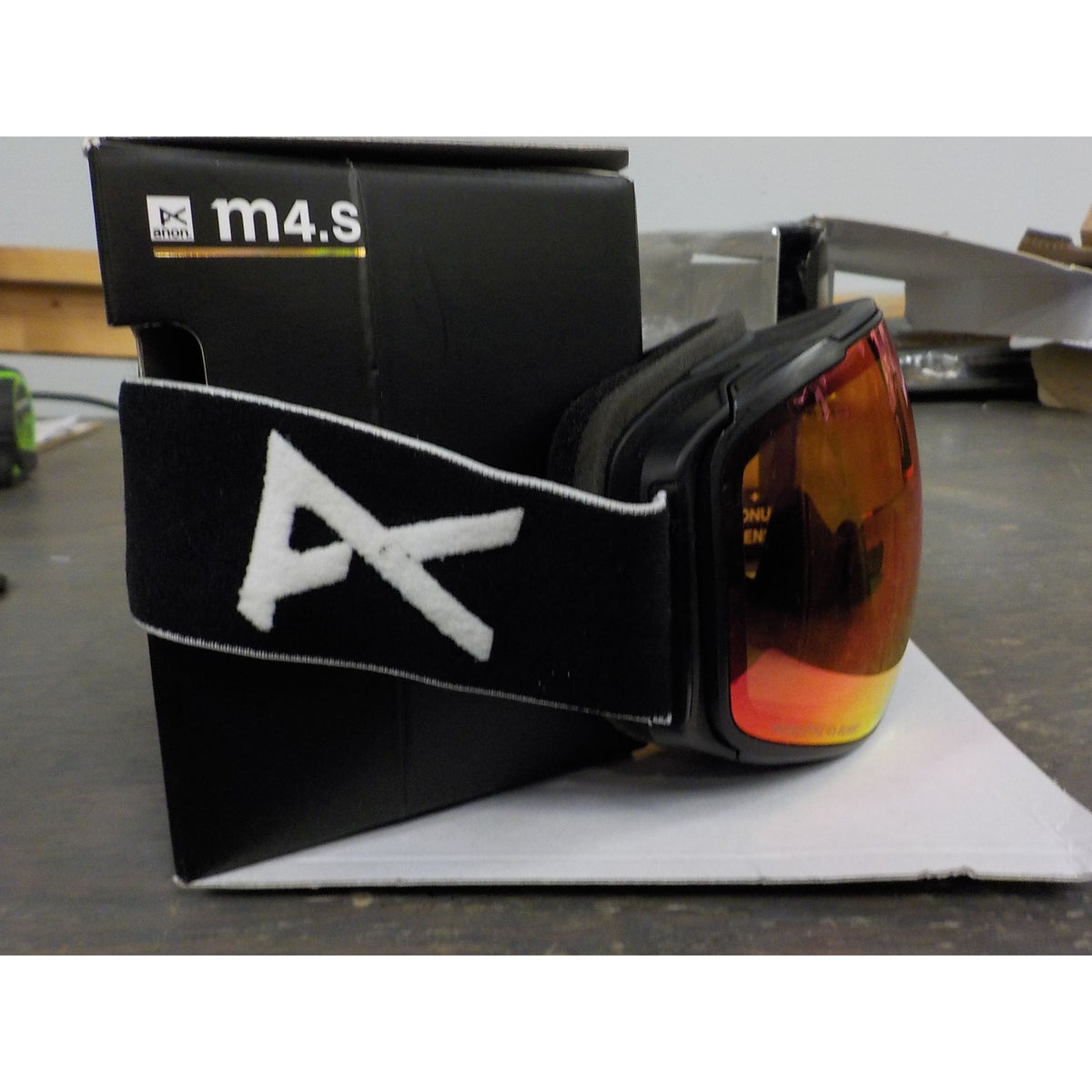 Anon M4S Toric Goggles + Bonus Lens + MFI - Black; Perceive Sunny Red + Perceive Cloudy Burst - Used - Acceptable
