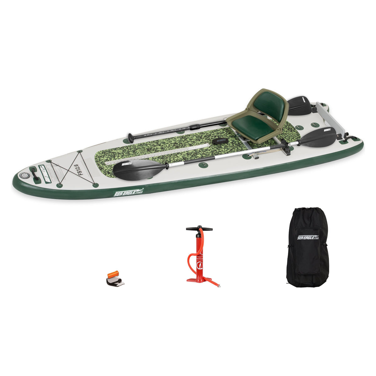 Sea Eagle FishSUP 126 Swivel Seat Fishing Rig Package