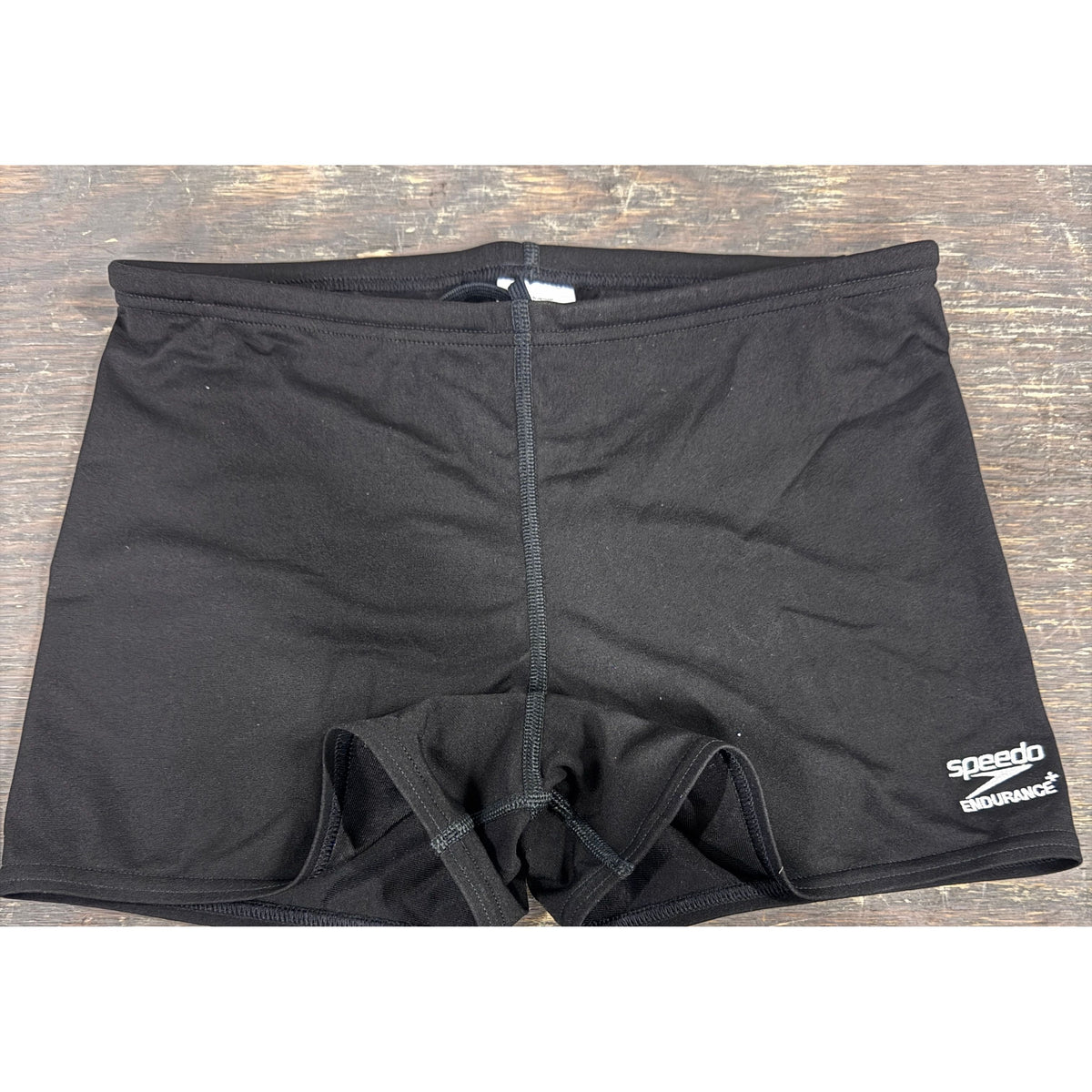 Speedo Men's Endurance+ Square Leg Swim Shorts - Black - 34 - Used - Acceptable