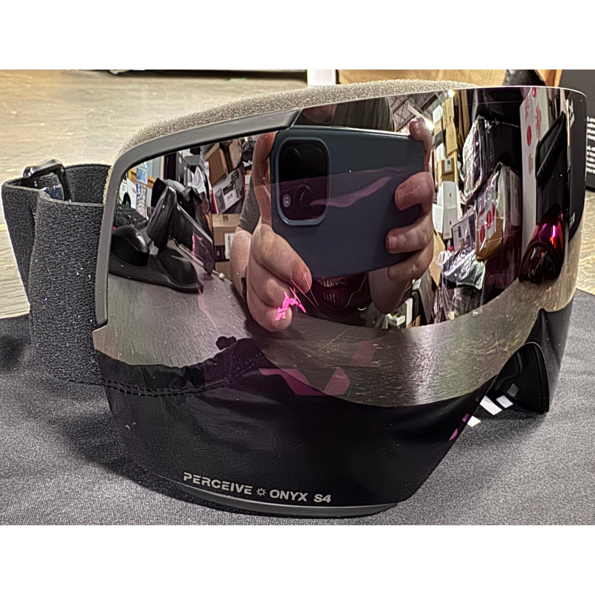 Anon M5S Goggles + Bonus Lens + MFI Face Mask - Smoke; Perceive Sunny Onyx + Prcve Variable Violet - Used - Acceptable